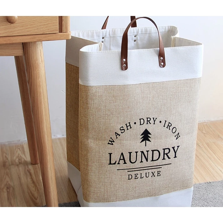 ตะกร้าผ้าสไตล์มินิมอล ตะกร้าใส่ผ้าขนาดใหญ่