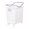 ตะกร้าผ้าใส่ของพร้อมหูหิ้วมีล้อเลื่อน ขนาด 45x29.5x40.5cm.